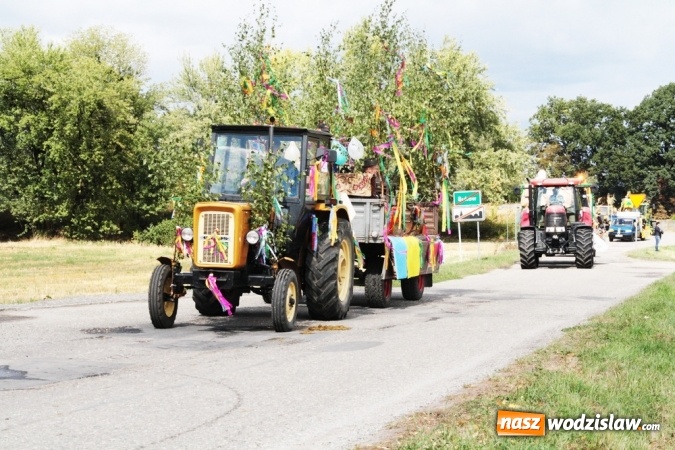 Zdjęcie w galerii na portalu naszwodzislaw.com: Ogromny korow&oacute;d dożynkowy w Bukowie wiadomości z regionu