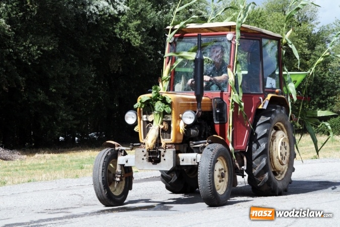 Zdjęcie w galerii na portalu naszwodzislaw.com: Ogromny korow&oacute;d dożynkowy w Bukowie wiadomości z regionu