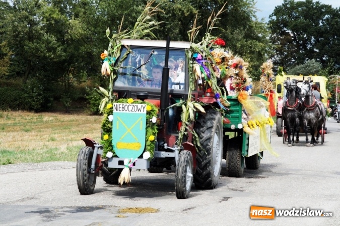 Zdjęcie w galerii na portalu naszwodzislaw.com: Ogromny korow&oacute;d dożynkowy w Bukowie wiadomości z regionu