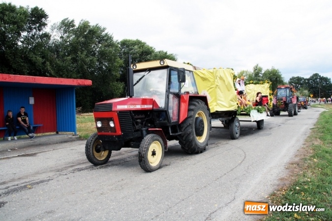 Zdjęcie w galerii na portalu naszwodzislaw.com: Ogromny korow&oacute;d dożynkowy w Bukowie wiadomości z regionu