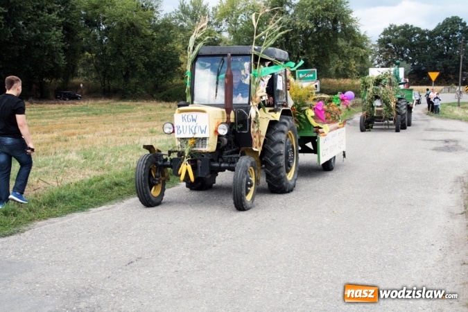 Zdjęcie w galerii na portalu naszwodzislaw.com: Ogromny korow&oacute;d dożynkowy w Bukowie wiadomości z regionu