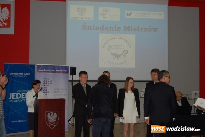 Zdjęcie w galerii na portalu naszwodzislaw.com: Zespół Szkół Technicznych w Wodzisławiu Śl. wyróżniony podczas Śniadania Mistrzów wiadomości z regionu