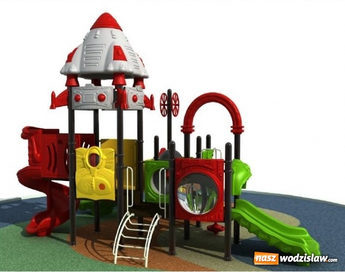 Zdjęcie w galerii na portalu naszwodzislaw.com: Przy ul. Sienkiewicza w Radlinie powstanie plac zabaw. Stylizowany będzie na pojazd kosmiczny  wiadomości z regionu