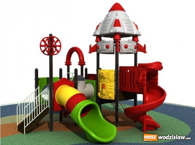 Zdjęcie w galerii na portalu naszwodzislaw.com: Przy ul. Sienkiewicza w Radlinie powstanie plac zabaw. Stylizowany będzie na pojazd kosmiczny  wiadomości z regionu