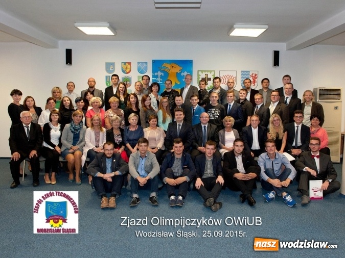 Zdjęcie w galerii na portalu naszwodzislaw.com: Zjazd olimpijczyków w Zespole Szkół Technicznych w Wodzisławiu Śląskim wiadomości z regionu