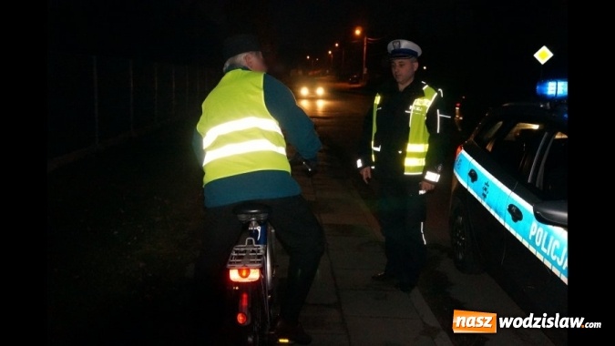 Zdjęcie w galerii na portalu naszwodzislaw.com: Odblaskowa akcja wodzisławskiej drogówki wiadomości z regionu