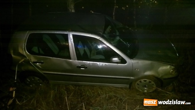 Zdjęcie w galerii na portalu naszwodzislaw.com: Kolizja dwóch pojazdów zakończona uderzeniem w drzewo  wiadomości z regionu