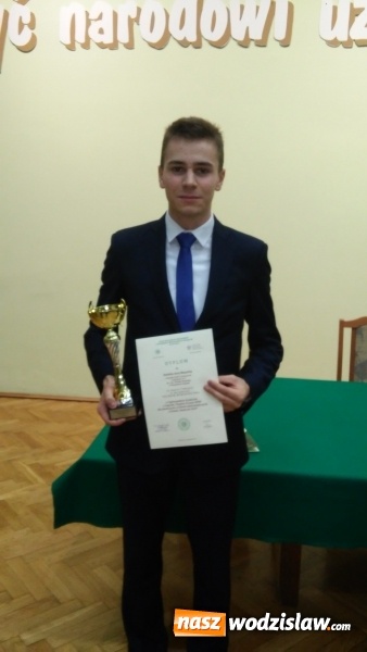 Zdjęcie w galerii na portalu naszwodzislaw.com: Daniel Mazurek najlepszy w ogólnopolskim konkursie 