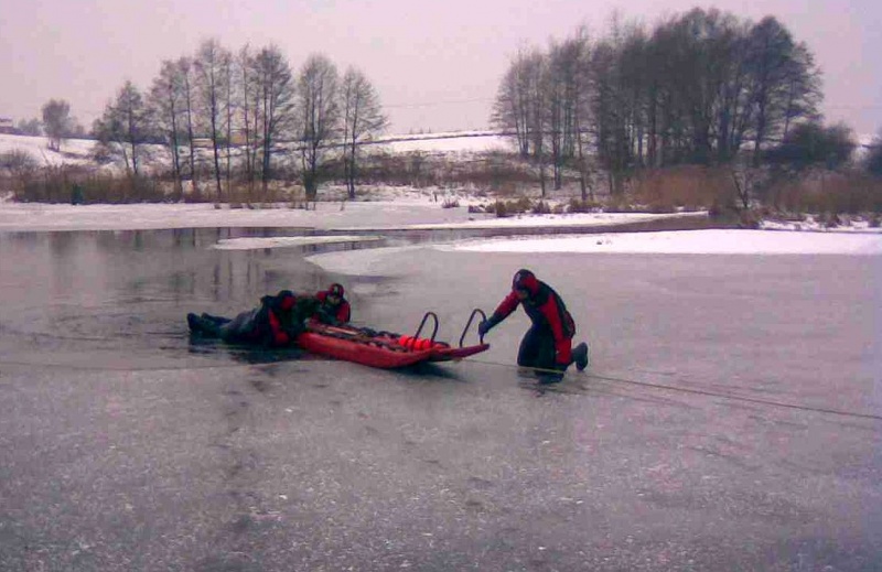 Zdjęcie w galerii na portalu naszwodzislaw.com: Dramat tonącego psa (foto) wiadomości z regionu