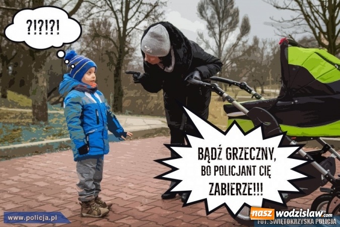 Zdjęcie w galerii na portalu naszwodzislaw.com: Nie strasz dziecka policjantem! wiadomości z regionu