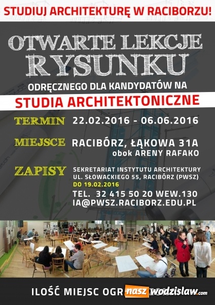 Zdjęcie w galerii na portalu naszwodzislaw.com: PWSZ zaprasza na otwarte lekcje rysunku odręcznego wiadomości z regionu