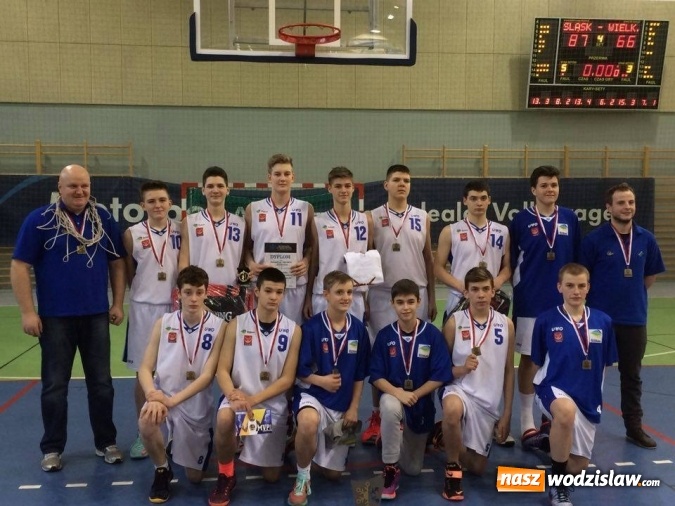 Zdjęcie w galerii na portalu naszwodzislaw.com: Reprezentacja woj. śląskiego wygrywa Ogólnopolską Olimpiadę Młodzieży w koszykówce chłopców  wiadomości z regionu