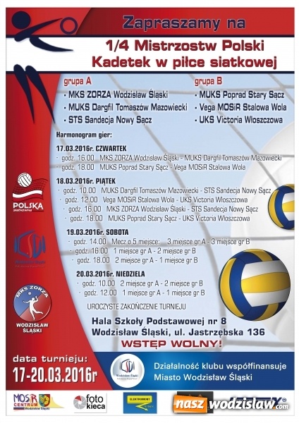 Zdjęcie w galerii na portalu naszwodzislaw.com: Turniej ćwierćfinałowy Mistrzostw Polski kadetek wiadomości z regionu