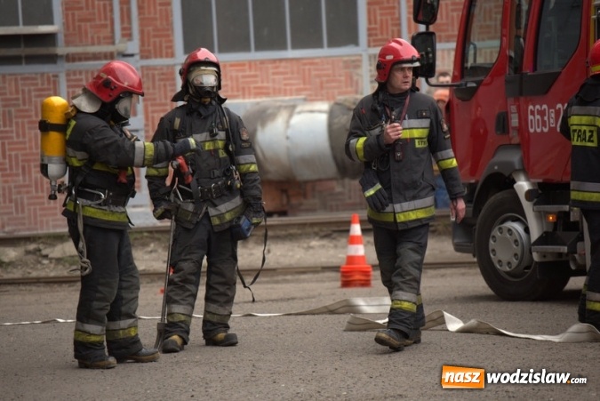 Zdjęcie w galerii na portalu naszwodzislaw.com: Pożar w łaźni na terenie KWK 