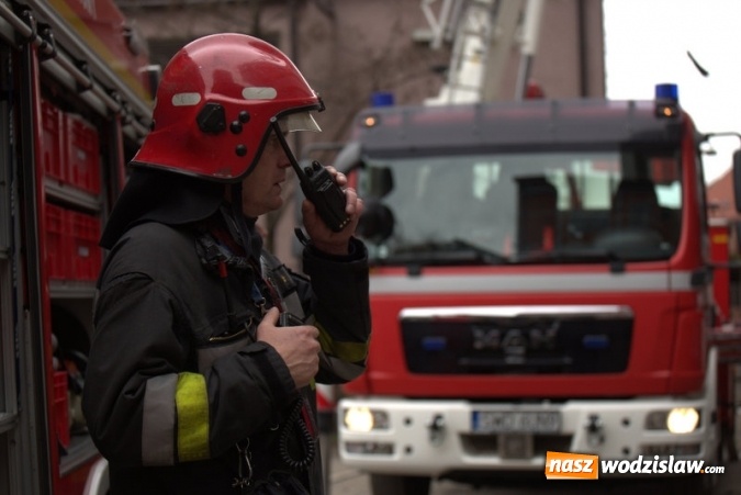 Zdjęcie w galerii na portalu naszwodzislaw.com: Pożar w łaźni na terenie KWK 