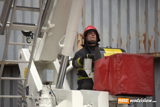 Zdjęcie w galerii na portalu naszwodzislaw.com: Pożar w łaźni na terenie KWK 