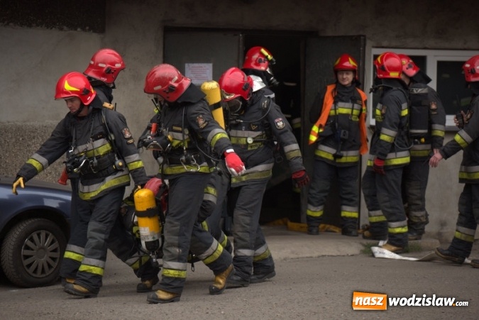 Zdjęcie w galerii na portalu naszwodzislaw.com: Pożar w łaźni na terenie KWK 