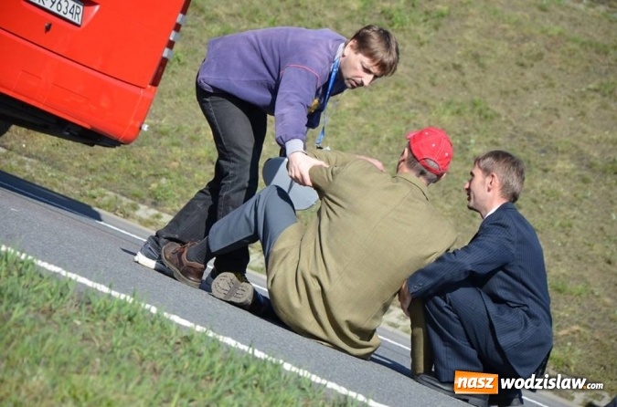 Zdjęcie w galerii na portalu naszwodzislaw.com: Doszło do wypadku na A1... Na szczęście tym razem to były tylko ćwiczenia wiadomości z regionu