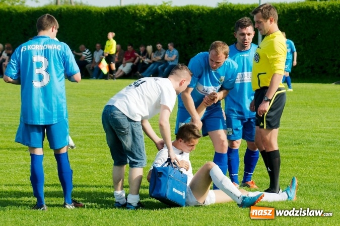 Zdjęcie w galerii na portalu naszwodzislaw.com: Naprzód z Krzyżkowic przerwał fenomenalną passę Kornowaca wiadomości z regionu