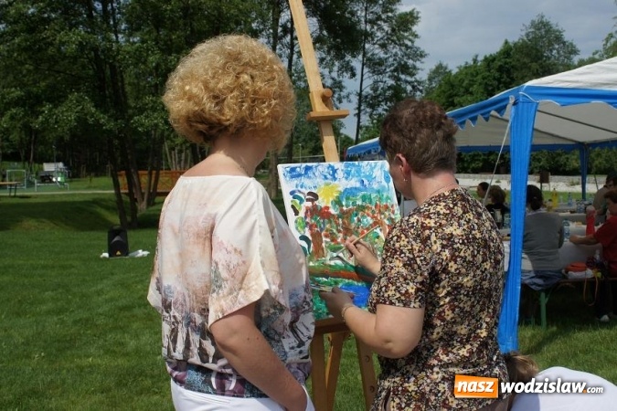 Zdjęcie w galerii na portalu naszwodzislaw.com: Plener malarski Caritasu w Parku w Mszanie wiadomości z regionu