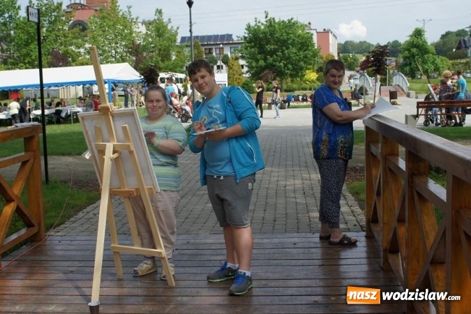 Zdjęcie w galerii na portalu naszwodzislaw.com: Plener malarski Caritasu w Parku w Mszanie wiadomości z regionu