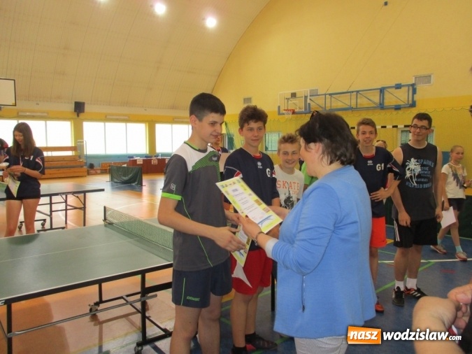 Zdjęcie w galerii na portalu naszwodzislaw.com: Rozegrali turniej tenisa stołowego z okazji Dnia Dziecka  wiadomości z regionu