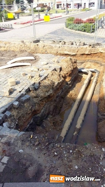 Zdjęcie w galerii na portalu naszwodzislaw.com: Rynek w Wodzisławiu rozkopany. Dlaczego? wiadomości z regionu