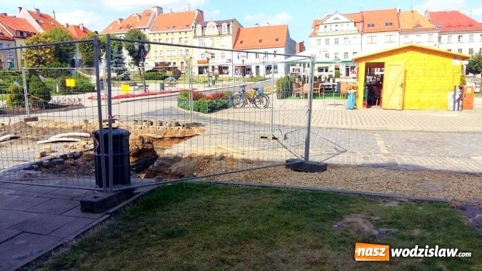 Zdjęcie w galerii na portalu naszwodzislaw.com: Rynek w Wodzisławiu rozkopany. Dlaczego? wiadomości z regionu