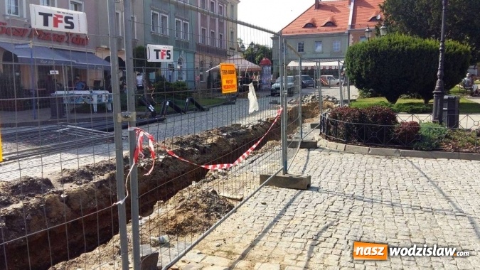 Zdjęcie w galerii na portalu naszwodzislaw.com: Rynek w Wodzisławiu rozkopany. Dlaczego? wiadomości z regionu