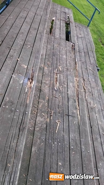 Zdjęcie w galerii na portalu naszwodzislaw.com: Boisko w Radlinie II zdewastowane wiadomości z regionu