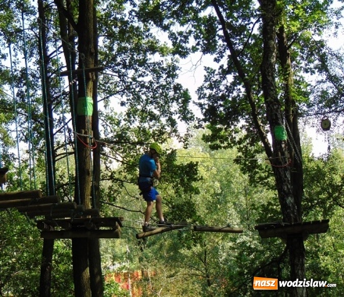 Zdjęcie w galerii na portalu naszwodzislaw.com: Pokonywali przeszkody - wakacyjna przygoda w parku linowym wiadomości z regionu