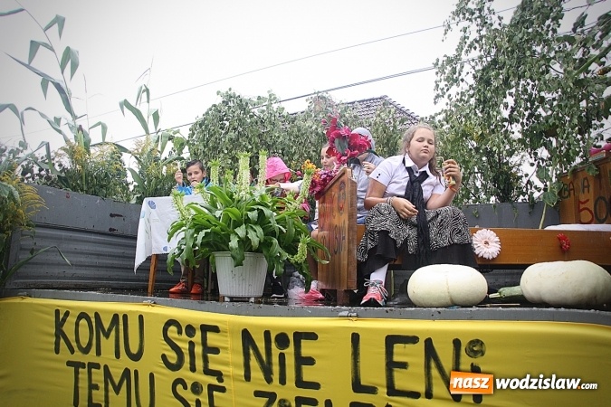 Zdjęcie w galerii na portalu naszwodzislaw.com: Dożynki 2016 – potężny korowód przejechał przez Bełsznicę  wiadomości z regionu