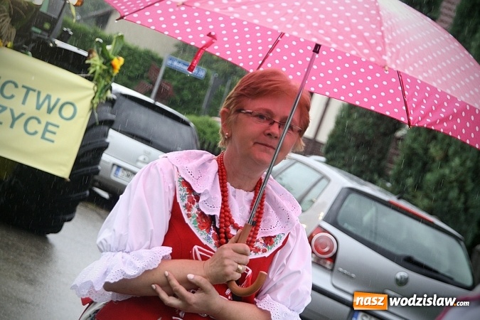 Zdjęcie w galerii na portalu naszwodzislaw.com: Dożynki 2016 – potężny korowód przejechał przez Bełsznicę  wiadomości z regionu