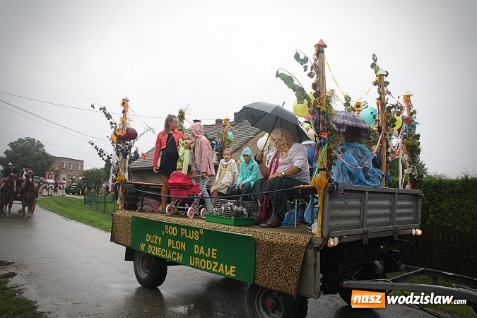 Zdjęcie w galerii na portalu naszwodzislaw.com: Dożynki 2016 – potężny korowód przejechał przez Bełsznicę  wiadomości z regionu