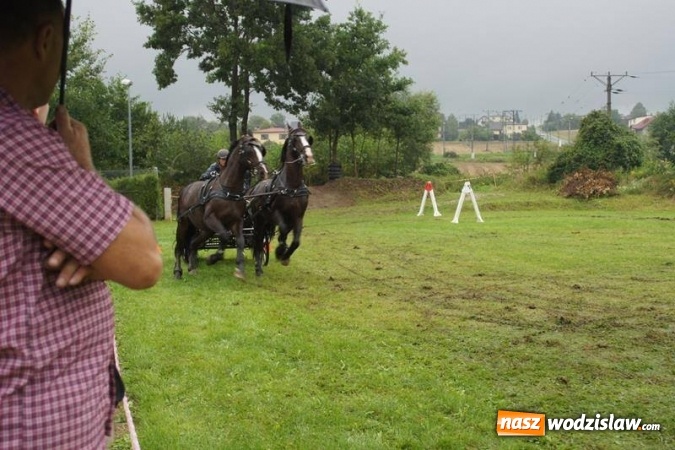Zdjęcie w galerii na portalu naszwodzislaw.com: Mszana: I Zawody Zaprzęg&oacute;w Konnych za nami. Deszcz nie przestraszył uczestnik&oacute;w wiadomości z regionu