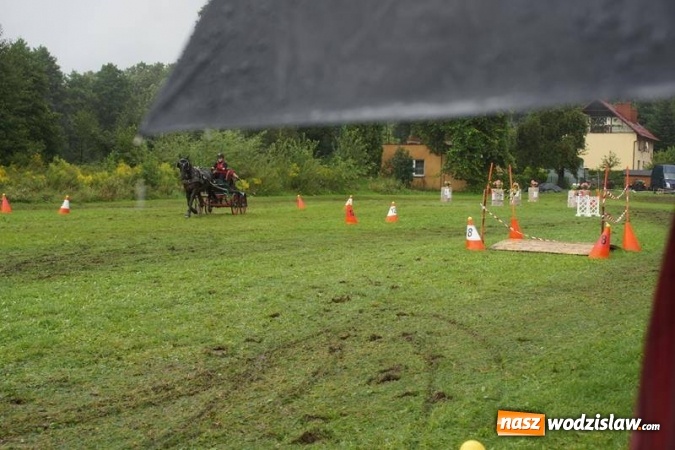 Zdjęcie w galerii na portalu naszwodzislaw.com: Mszana: I Zawody Zaprzęg&oacute;w Konnych za nami. Deszcz nie przestraszył uczestnik&oacute;w wiadomości z regionu