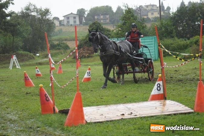 Zdjęcie w galerii na portalu naszwodzislaw.com: Mszana: I Zawody Zaprzęg&oacute;w Konnych za nami. Deszcz nie przestraszył uczestnik&oacute;w wiadomości z regionu
