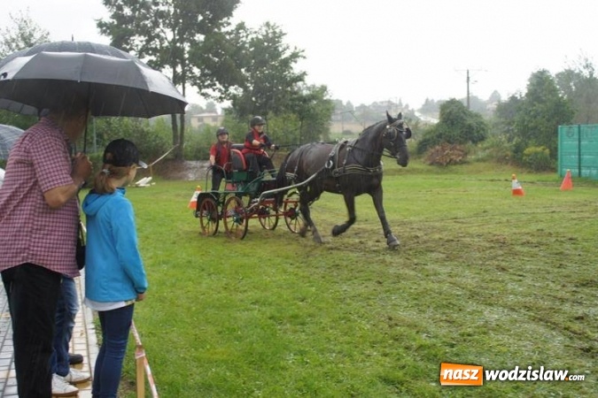 Zdjęcie w galerii na portalu naszwodzislaw.com: Mszana: I Zawody Zaprzęg&oacute;w Konnych za nami. Deszcz nie przestraszył uczestnik&oacute;w wiadomości z regionu