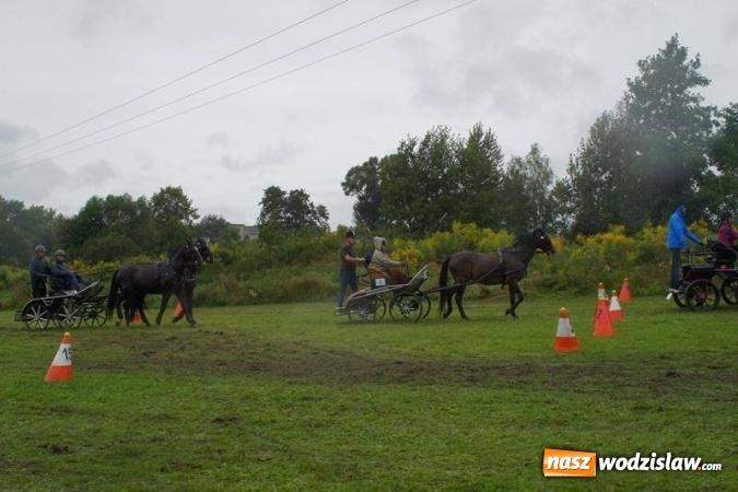 Zdjęcie w galerii na portalu naszwodzislaw.com: Mszana: I Zawody Zaprzęg&oacute;w Konnych za nami. Deszcz nie przestraszył uczestnik&oacute;w wiadomości z regionu