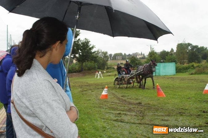 Zdjęcie w galerii na portalu naszwodzislaw.com: Mszana: I Zawody Zaprzęg&oacute;w Konnych za nami. Deszcz nie przestraszył uczestnik&oacute;w wiadomości z regionu
