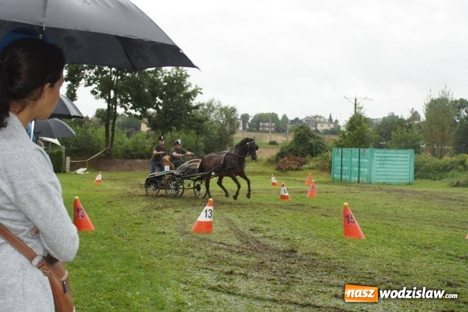 Zdjęcie w galerii na portalu naszwodzislaw.com: Mszana: I Zawody Zaprzęg&oacute;w Konnych za nami. Deszcz nie przestraszył uczestnik&oacute;w wiadomości z regionu