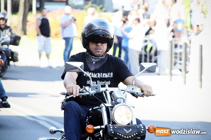 Zdjęcie w galerii na portalu naszwodzislaw.com: Parada motocykli przejechała ulicami Pszowa, Wodzisławia Śląskiego i Rydułt&oacute;w wiadomości z regionu