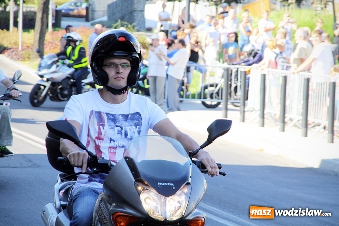 Zdjęcie w galerii na portalu naszwodzislaw.com: Parada motocykli przejechała ulicami Pszowa, Wodzisławia Śląskiego i Rydułt&oacute;w wiadomości z regionu