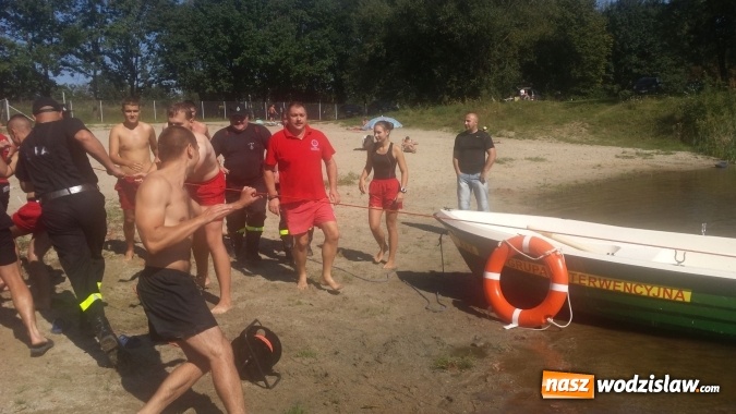 Zdjęcie w galerii na portalu naszwodzislaw.com: Jak uratować tonącego? Wspólne ćwiczenia WOPR-u oraz strażaków wiadomości z regionu