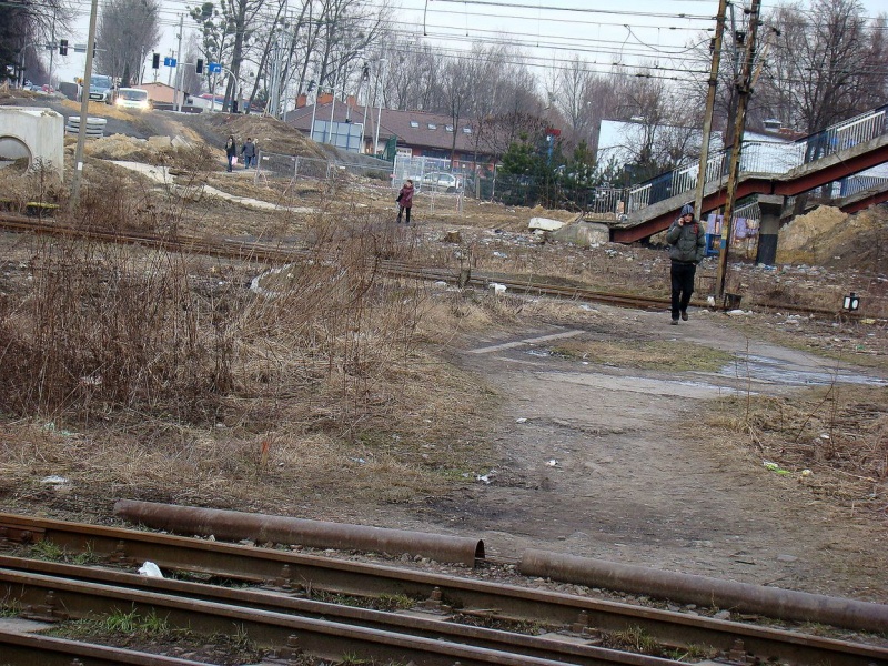 Zdjęcie w galerii na portalu naszwodzislaw.com: Do pracy przez grzęzawisko i po torach wiadomości z regionu