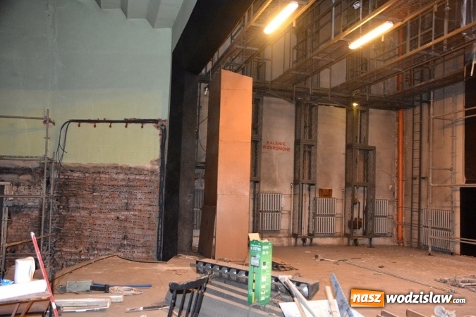 Zdjęcie w galerii na portalu naszwodzislaw.com: Trwają prace modernizacyjne w sali widowiskowej Wodzisławskiego Centrum Kultury. Remont potrwa do końca roku wiadomości z regionu