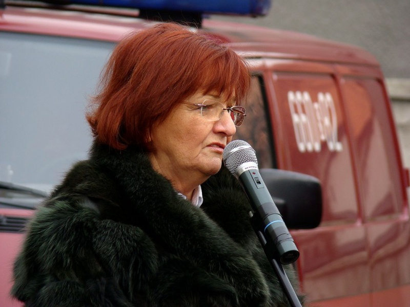 Zdjęcie w galerii na portalu naszwodzislaw.com: Burmistrz Newy 10 metrów nad ziemią wiadomości z regionu