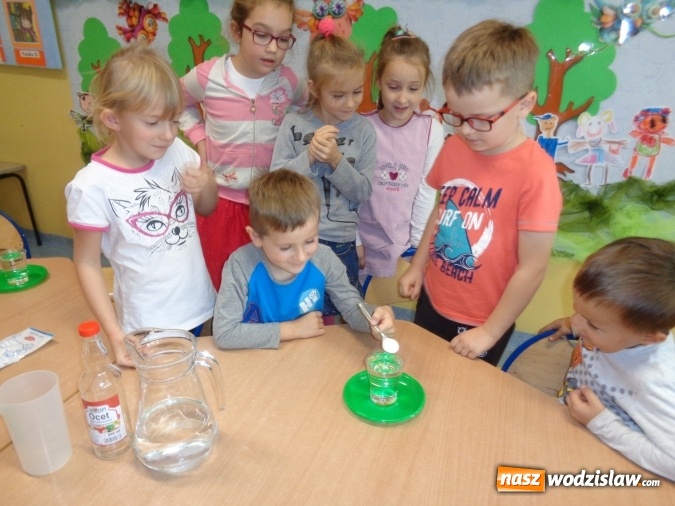 Zdjęcie w galerii na portalu naszwodzislaw.com: Erupcja wulkanu w przedszkolnym laboratorium  wiadomości z regionu