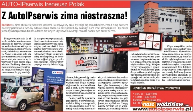 Zdjęcie w galerii na portalu naszwodzislaw.com: Kierowco! Idzie zima - czas zadbać o swój samochód wiadomości z regionu