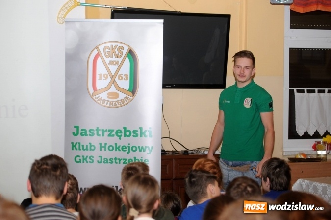 Zdjęcie w galerii na portalu naszwodzislaw.com: Hokeiści JKH GKS Jastrzębie gościli w ZPSWR w Wodzisławiu Śląskim wiadomości z regionu